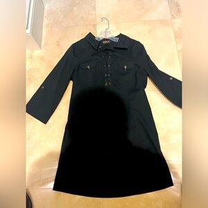 EUC La Rok sz M Black 80% Cotton 20 Spandex Dress
